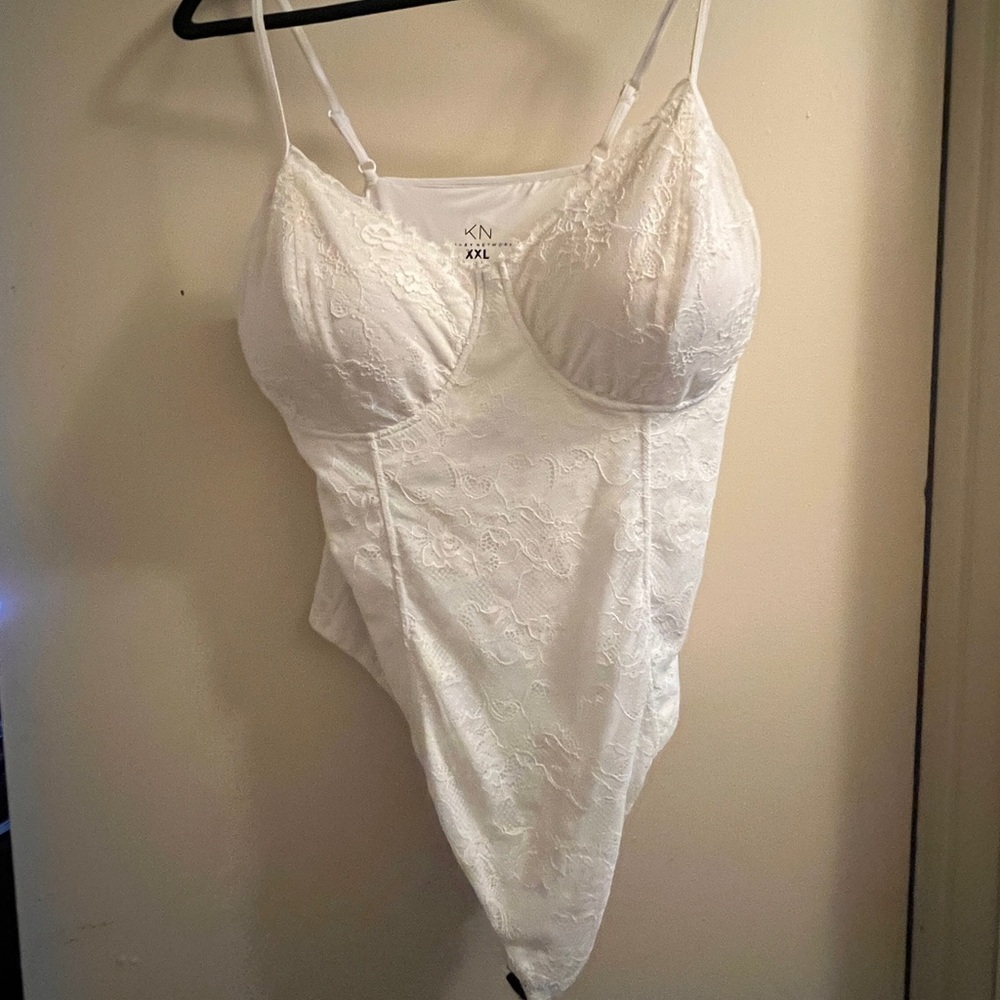 White Lace Bodysuit